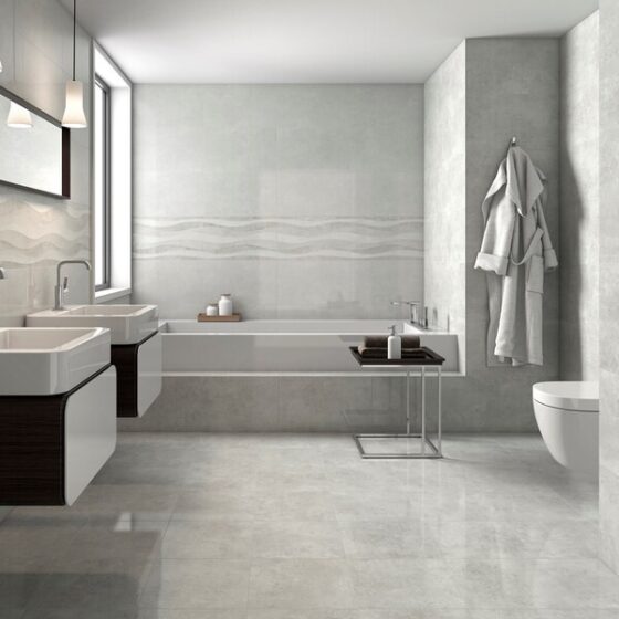 Delhi Light Grey Gloss Tiles