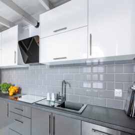 Grey Brick Effect Tiles