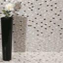 Nacare Iridescent Mosaic Tiles – White