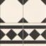 Regent Black and White Border Victorian Style Tiles