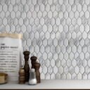 Urban White Hexagonal Mosaic Tiles