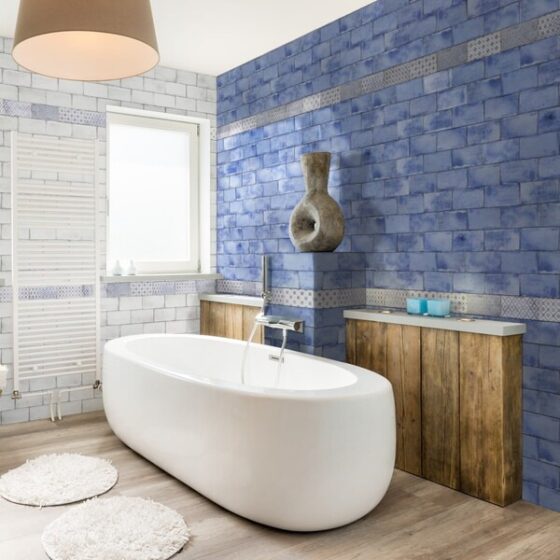 Vita Blue Brick Tiles