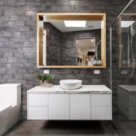 Vita Dark Grey Brick Tiles