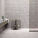 Choice Ash Grey Matt Floor Tiles - Room Setting