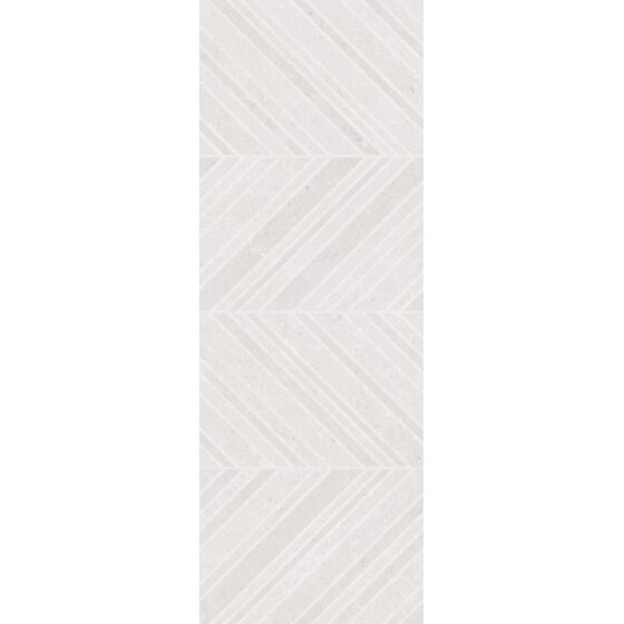 Derry Pearl Grey Chevron Wall Tiles - 1