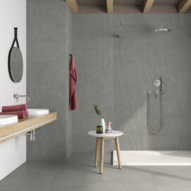 Tabor Dark Grey Tiles - Room Setting