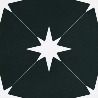 Ponent Black Star Tiles